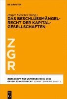 bokomslag Das Beschlussmängelrecht Der Kapitalgesellschaften