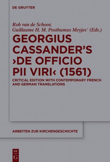 bokomslag Georgius Cassanders 'De officio pii viri' (1561)