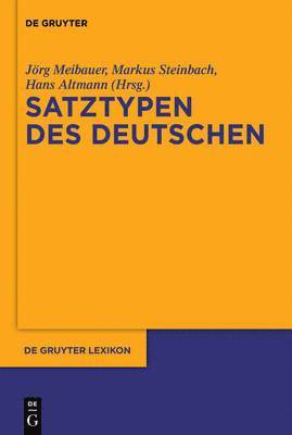 Jörg Meibauer, Markus Steinbach, Hans Altmann - Satztypen des Deutschen, Häftad