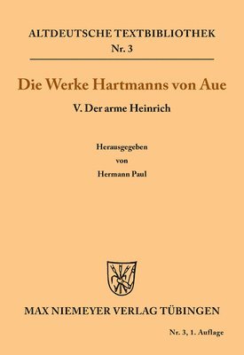 Hartmann Von Aue, Hermann Paul - arme Heinrich, Häftad