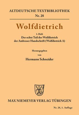 Hermann Schneider - Wolfdietrich, Häftad