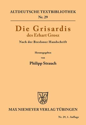 bokomslag Die Grisardis des Erhart Grosz