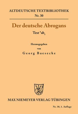 bokomslag Der Deutsche Abrogans