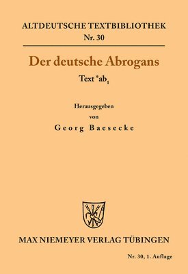 Der Deutsche Abrogans 1