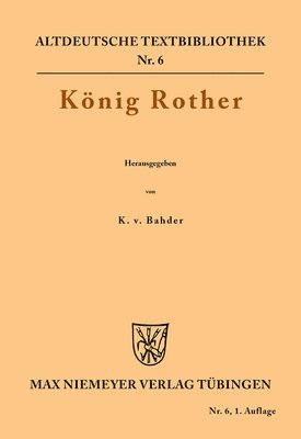 Karl Von Bahder - König Rother, Häftad