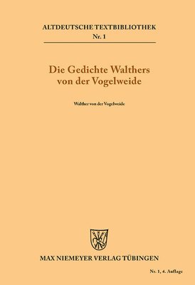 bokomslag Die Gedichte Walthers von der Vogelweide