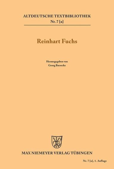 Heinrich, Georg Baesecke - Heinrichs des Glichezares Reinhart Fuchs, Häftad