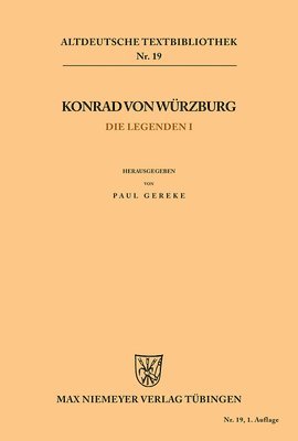Konrad von Würzburg, Paul Gereke - Legenden I, Häftad