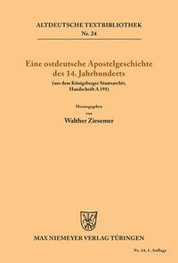 bokomslag Eine ostdeutsche Apostelgeschichte des 14. Jahrhunderts