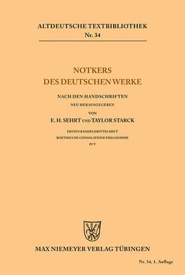 Notkers des Deutschen Werke 1