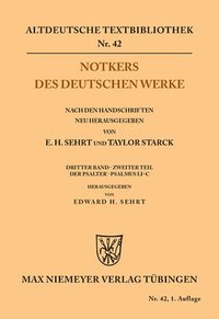bokomslag Notkers des Deutschen Werke