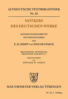 bokomslag Notkers des Deutschen Werke