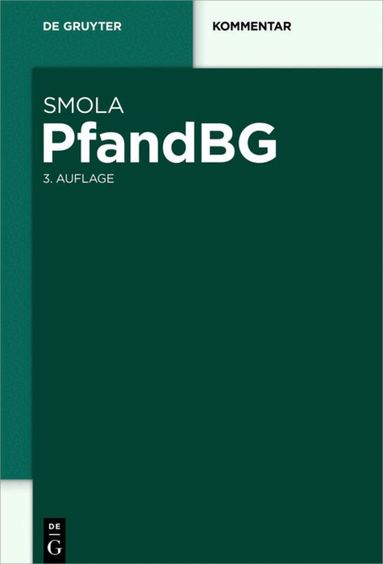 Rainer Smola - PfandBG, Inbunden