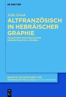 bokomslag Altfranzsisch in hebrischer Graphie