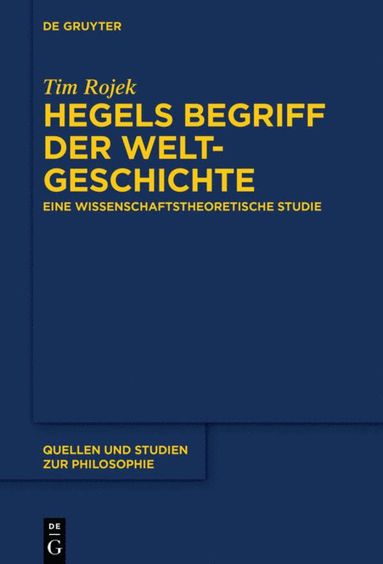 bokomslag Hegels Begriff der Weltgeschichte