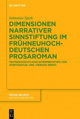 bokomslag Dimensionen narrativer Sinnstiftung im frhneuhochdeutschen Prosaroman