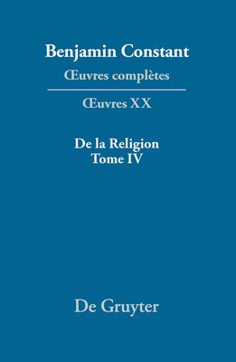 bokomslag De la Religion, considre dans sa source, ses formes et ses dveloppements, Tome IV