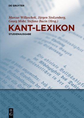 Marcus Willaschek, Jürgen Stolzenberg, Georg Mohr, Stefano Bacin - Kant-Lexikon, Häftad