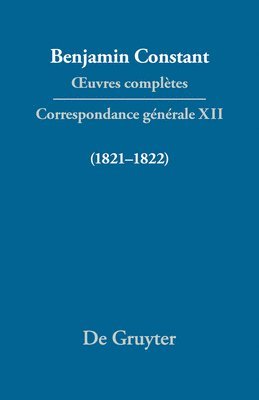 Correspondance gnrale 1821-1822 1