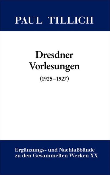 Paul Erdmann Tillich Sturm, Erdmann Sturm - Dresdner Vorlesungen, Inbunden