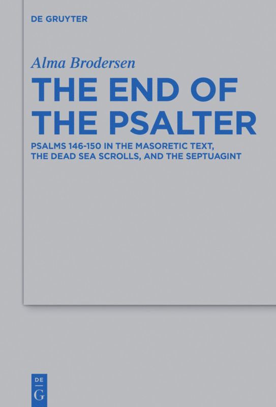 End of the Psalter