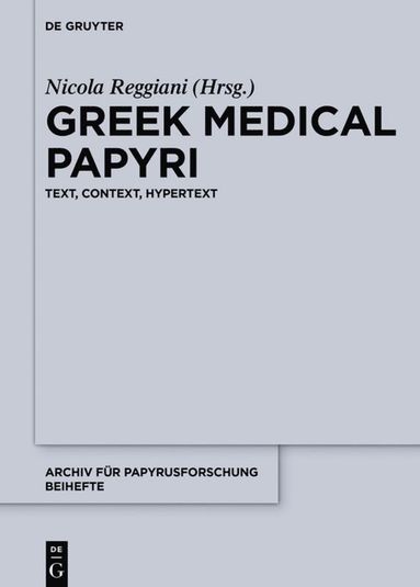 bokomslag Greek Medical Papyri