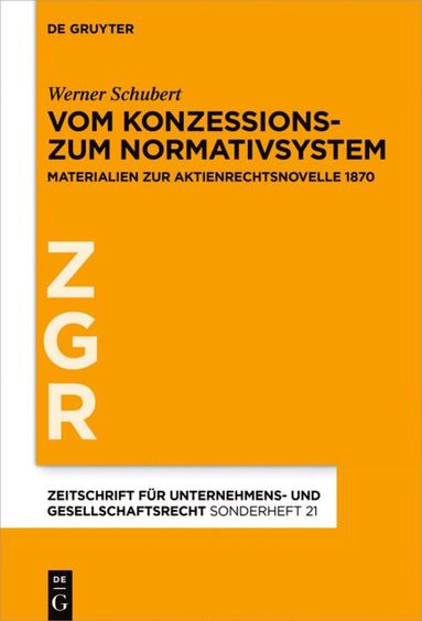 bokomslag Vom Konzessions- zum Normativsystem