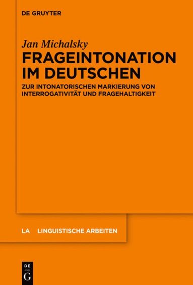 bokomslag Frageintonation im Deutschen