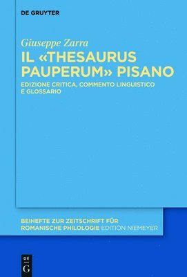 bokomslag Il «Thesaurus pauperum» pisano