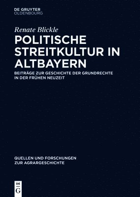 bokomslag Politische Streitkultur in Altbayern
