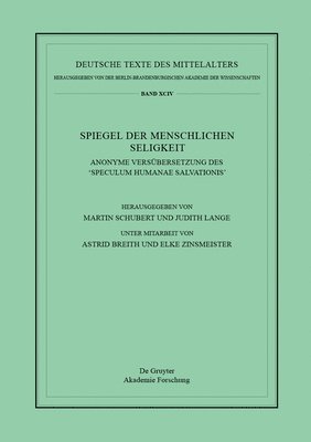 bokomslag Spiegel Der Menschlichen Seligkeit: Anonyme Versübersetzung Des 'Speculum Humanae Salvationis'