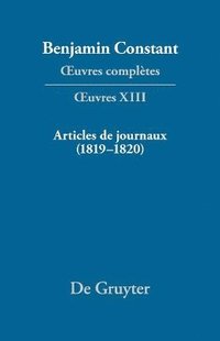 bokomslag Articles de journaux (1819-1820)