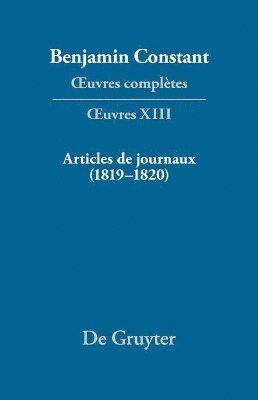 Articles de journaux (1819-1820) 1
