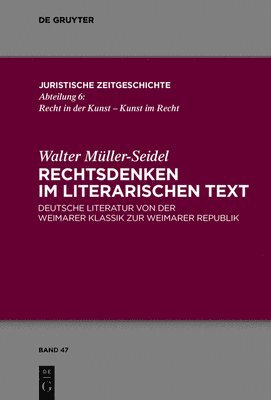 bokomslag Rechtsdenken im literarischen Text