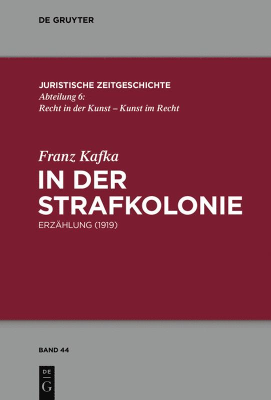 Franz Kafka - In der Strafkolonie, Häftad