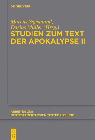 Marcus Sigismund, Darius Müller - Studien zum Text der Apokalypse II, Inbunden