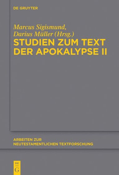 bokomslag Studien zum Text der Apokalypse II