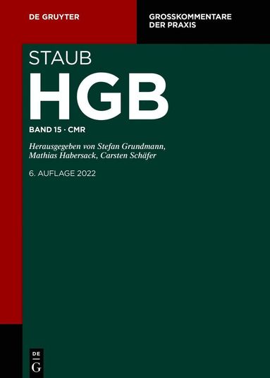 Stefan Grundmann, Mathias Habersack, Carsten Schäfer, Fabian Reuschle - CMR, Inbunden