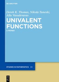 bokomslag Univalent Functions