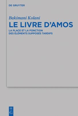Nicodème Bakimani Kolani - livre d’Amos, Inbunden