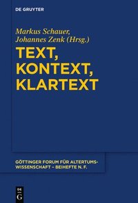 bokomslag Text, Kontext, Klartext