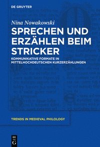 bokomslag Sprechen und Erzhlen beim Stricker