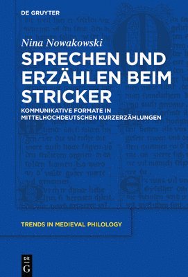 Sprechen und Erzhlen beim Stricker 1