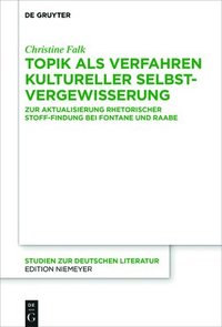 bokomslag Topik als Verfahren kultureller Selbstvergewisserung