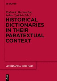 bokomslag Historical Dictionaries in their Paratextual Context