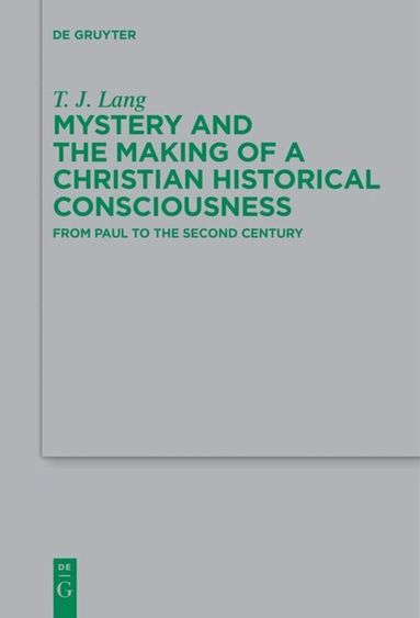 T. J. Lang - Mystery and the Making of a Christian Historical Consciousness, Häftad