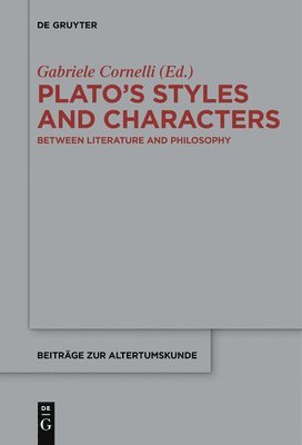 bokomslag Plato's Styles and Characters