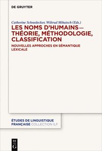 bokomslag Les noms dhumains  thorie, mthodologie, classification