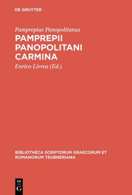 bokomslag Pamprepii Panopolitani carmina