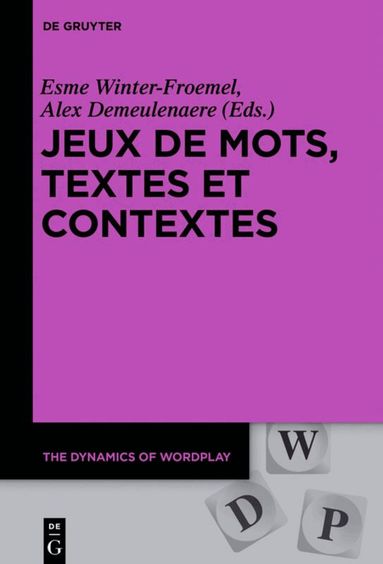 Esme Winter-Froemel, Alex Demeulenaere - Jeux de mots, textes et contextes, Inbunden